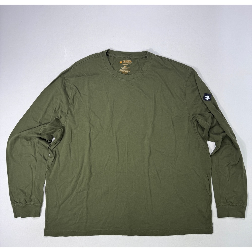Alaskan Hardgear Duluth Trading Co Mens 2XL Green Long Sleeve Tee Standard Fit